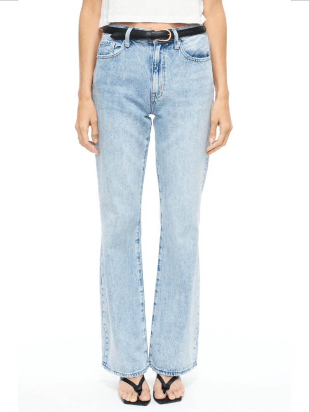Pistola Stevie High Rise Flare Jeans Pismo Relaxed Wide Leg Denim Size 28
